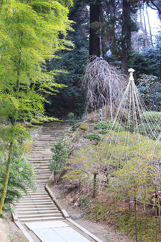 陽徳院廟所への階段