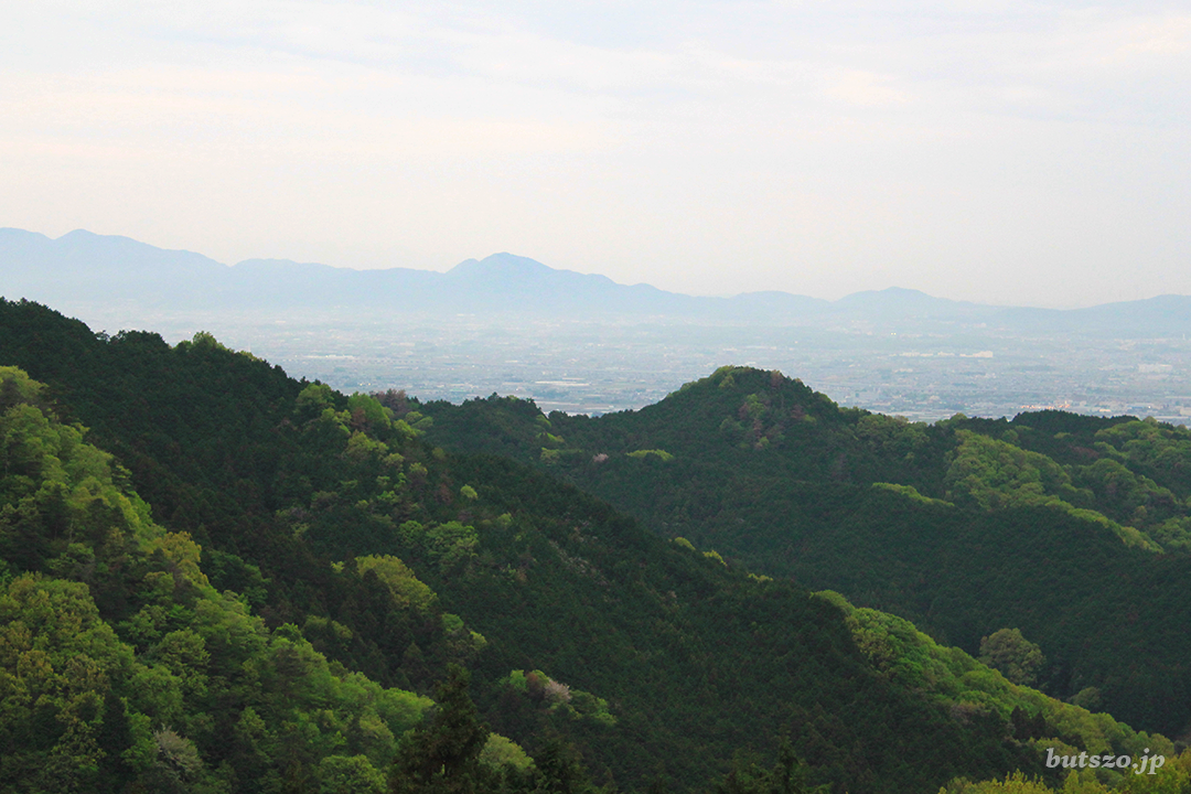 名阪国道・高峰SAから眺める大和盆地